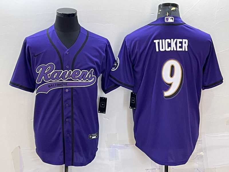 Men's Baltimore Ravens #9 Justin Tucker Purple With Patch Cool Base Stitched Baseball Jersey,We sell and wholesale Men's Baltimore Ravens #9 Justin Tucker Purple With Patch Cool Base Stitched Baseball Jersey on line form chian!